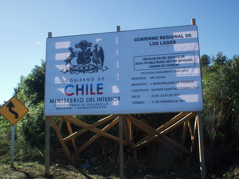 Agua Potable Rural Sector Quinched - Chonchi.